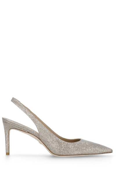 Stuart Weitzman Pointed In Silver