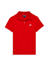 VILEBREQUIN LITTLE BOY'S & BOY'S TURTLE-EMBROIDERED POLO SHIRT