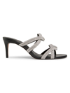 Schutz Jocelyn Mule Sandal In Black Crystal