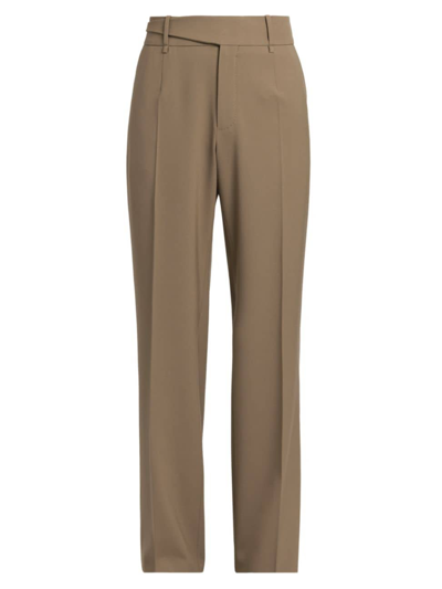 Dolce & Gabbana Men's Belted Wool-blend Pants In Makeup Scuro