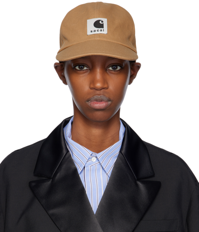 Sacai Beige Carhartt Work In Progress Edition Duck Cap In 651 Beige