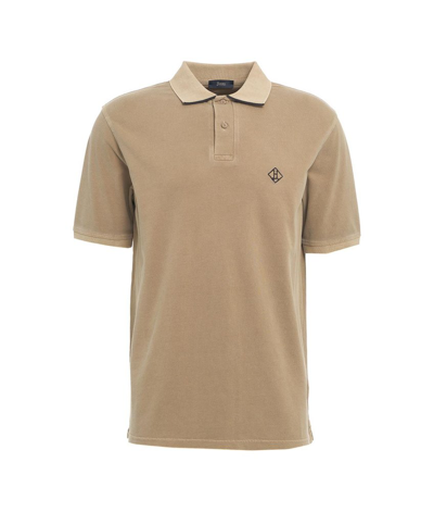 Herno Logo Embroidered Short In Brown