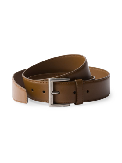 Prada Buckled Leather Belt In Brown