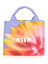 MSGM MSGM FLORAL PRINTED SMALL TOTE BAG