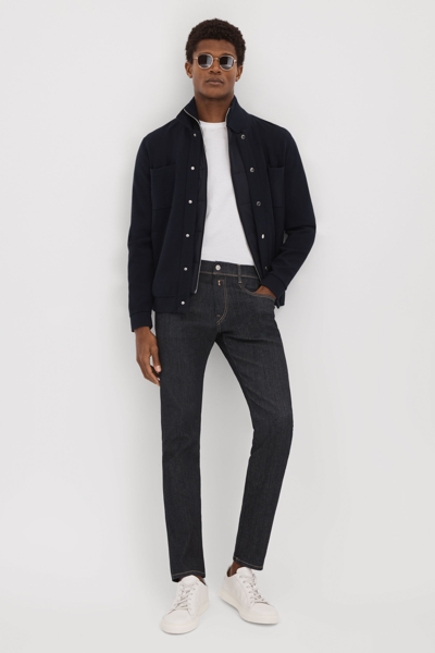 Replay Slim Fit Jeans In Dark Blue