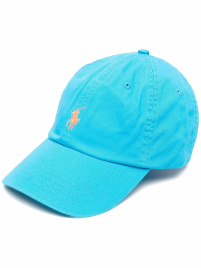 Polo Ralph Lauren Hat With Logo In Blu
