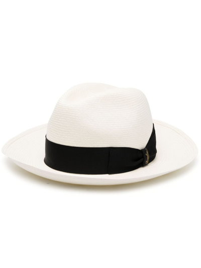 BORSALINO AMEDEO STRAW PANAMA HAT