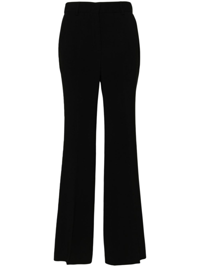 Alberto Biani Flared Tailored Trousers In Black