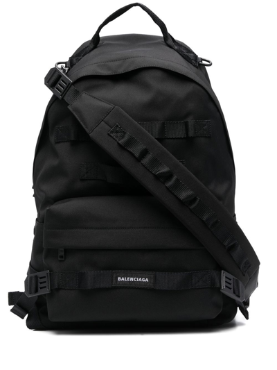 Balenciaga Army Backpack In Black