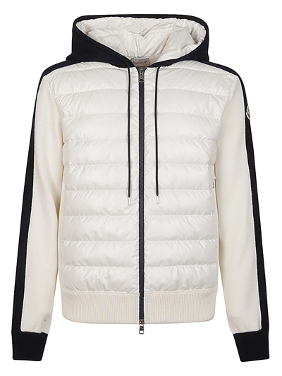 Moncler Cardigan With Logo In White