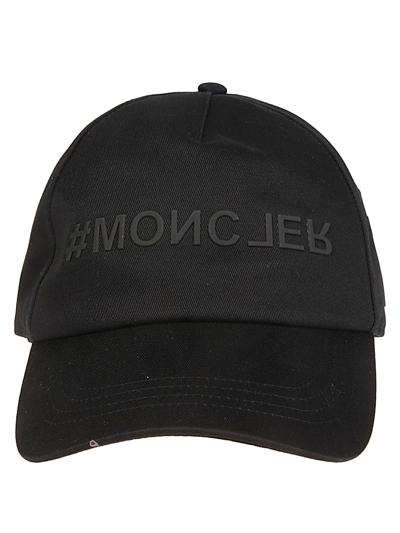 Moncler Hat With Logo In Black