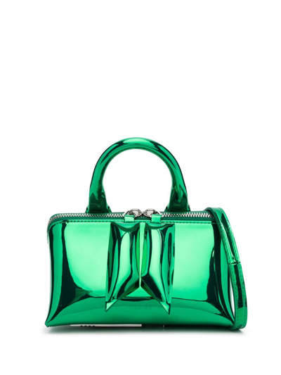 Attico Friday Crossbody Bag In Green