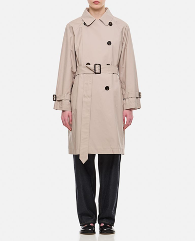 Max Mara The Cube Titrench Impermeable Coat In Beige