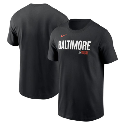 Nike Black Baltimore Orioles City Connect Wordmark T-shirt