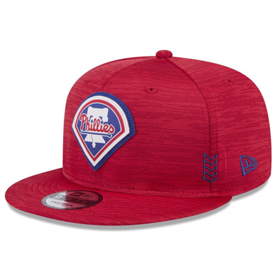 New Era Red Philadelphia Phillies 2024 Clubhouse 9fifty Snapback Hat
