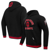 Pro Standard Black Ohio State Buckeyes Classic Stacked Logo Fleece Pullover Hoodie In Black