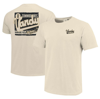 Image One Cream Vanderbilt Commodores Baseball Throwback Comfort Color T-shirt
