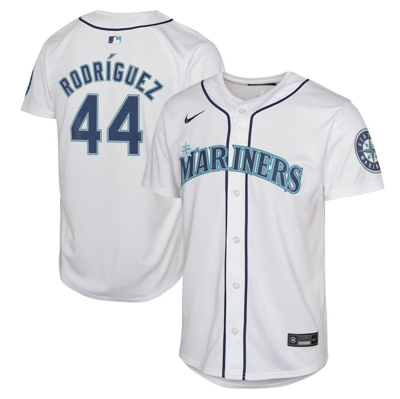 Nike Kids' Youth  Julio Rodríguez White Seattle Mariners Home Limited Player Jersey