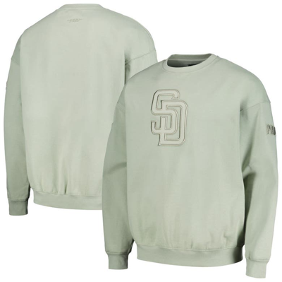 Pro Standard Green San Diego Padres Neutral Drop Shoulder Pullover Sweatshirt
