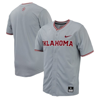 Nike Oklahoma  Men's College Replica Baseball Jersey In Grey