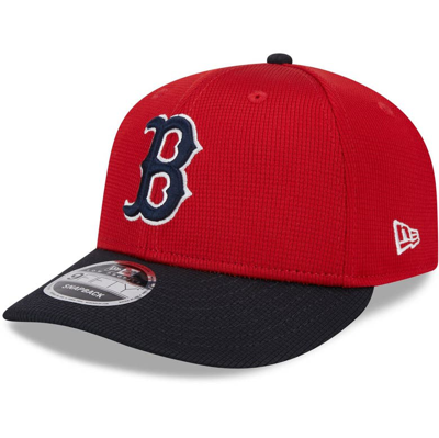 New Era Red Boston Red Sox 2024 Batting Practice Low Profile 9fifty Snapback Hat