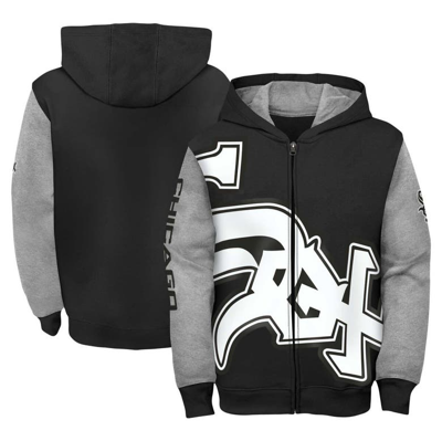 Outerstuff Kids' Youth Fanatics Branded Black/gray Chicago White Sox Postcard Full-zip Hoodie Jacket