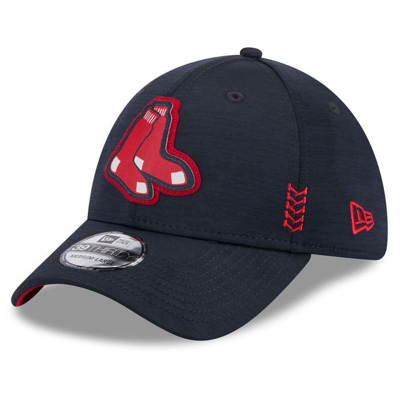 New Era Navy Boston Red Sox 2024 Clubhouse 39thirty Flex Fit Hat