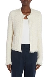 MONCLER TEXTURED KNIT & QUILTED NYLON CARDIGAN