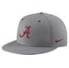 NIKE NIKE GRAY ALABAMA CRIMSON TIDE USA SIDE PATCH TRUE AEROBILL PERFORMANCE FITTED HAT
