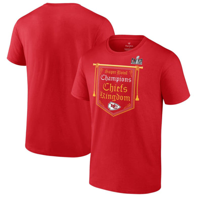 Fanatics Men's  Red Kansas City Chiefs Super Bowl Lviii Champions Hometown Big And Tall T-shirt