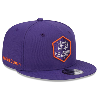 New Era Purple Houston Dynamo Fc Jersey Hook 9fifty Snapback Hat