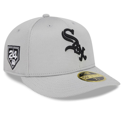 New Era Gray Chicago White Sox 2024 Spring Training Low Profile 59fifty Fitted Hat