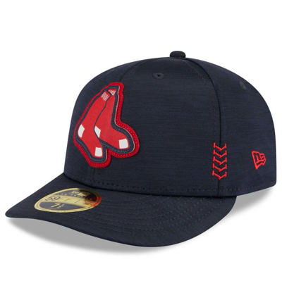 New Era Navy Boston Red Sox 2024 Clubhouse Low Profile 59fifty Fitted Hat