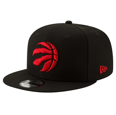New Era Black Toronto Raptors Official Team Color 9fifty Snapback Hat