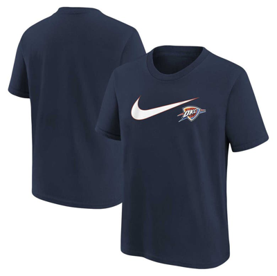 Nike Kids' Youth  Navy Oklahoma City Thunder Swoosh T-shirt