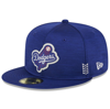 New Era Royal Los Angeles Dodgers 2024 Clubhouse 59fifty Fitted Hat In Royal