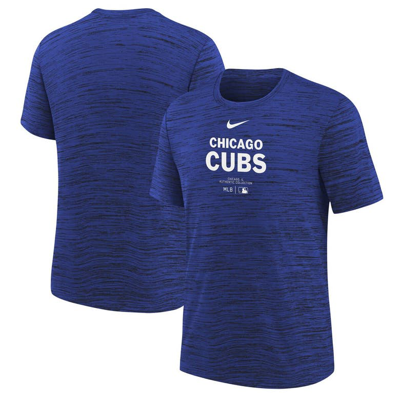 Nike Kids' Youth  Royal Chicago Cubs Authentic Collection Practice Performance T-shirt