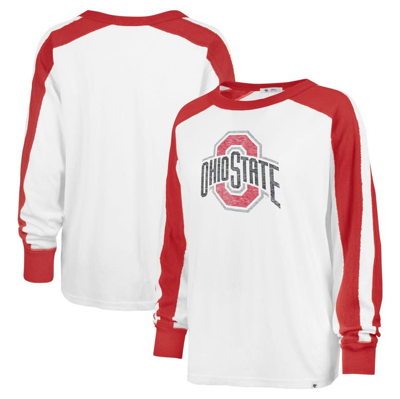 47 ' White Ohio State Buckeyes Premier Caribou Long Sleeve T-shirt