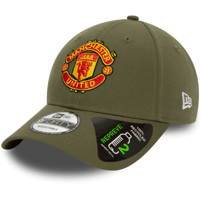 New Era Olive Manchester United Seasonal Colour Repreve 9forty Adjustable Hat
