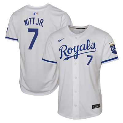Nike Kids' Youth  Bobby Witt Jr. White Kansas City Royals Home Limited Player Jersey