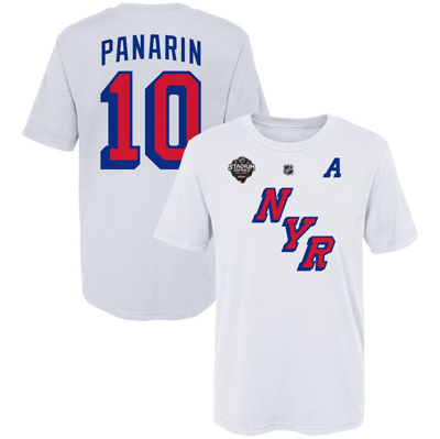 Outerstuff Kids' Big Boys Artemi Panarin White New York Rangers 2024 Nhl Stadium Series Name And Number T-shirt