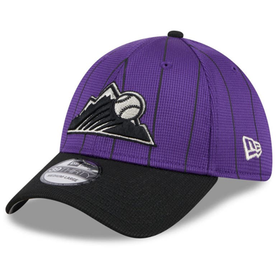 New Era Purple Colorado Rockies 2024 Batting Practice 39thirty Flex Hat
