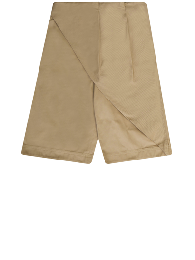 Loewe Cotton Bermuda Shorts In Beige