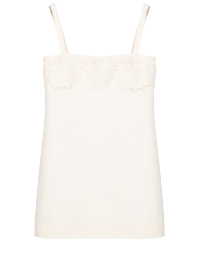 Valentino Crepe Couture Short Dress In White