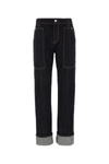 Alexander Mcqueen Dark Blue Denim Jeans In Coldwash