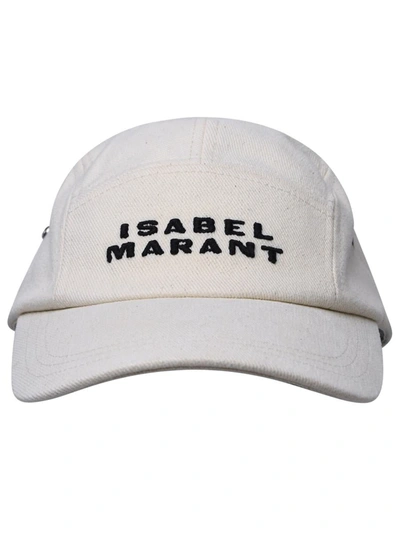 Isabel Marant Tedji' Cru Cotton Hat In Beige