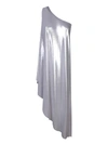 Norma Kamali Diagonal Silver Tunic In Grey