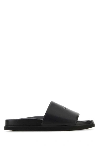 Off-white Off White Slippers In Black