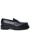 OFF-WHITE OFF-WHITE 'MILITARY' BLACK LEATHER LOAFERS