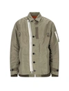 Sacai Shirt Style Casual Jacket In Green